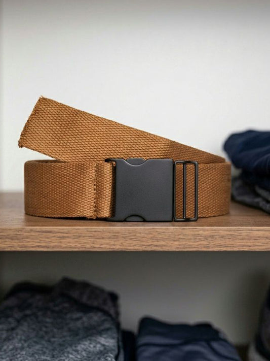 4cm Tencel™ & Metall-Clip-Gürtel