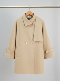 Baumwoll-Gaberdine Trenchcoat