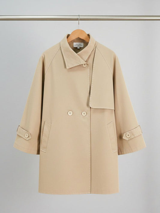 Baumwoll-Gaberdine Trenchcoat | 