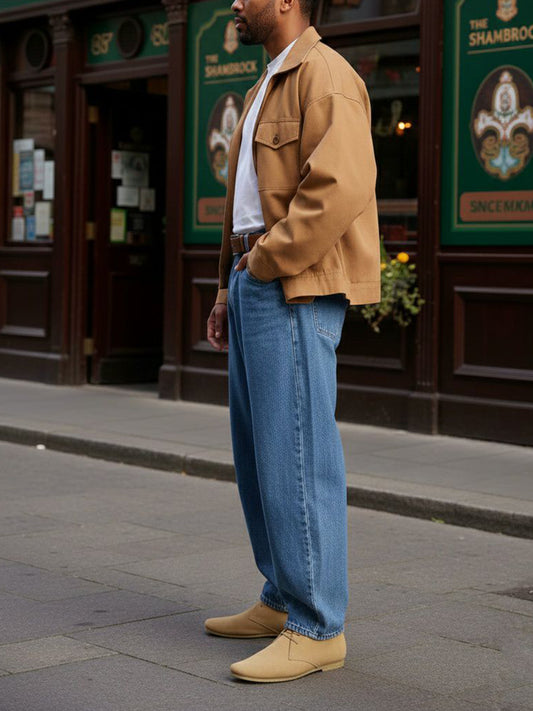 Kreppsohle Wüstenstiefel | Vegane Herrenschuhe