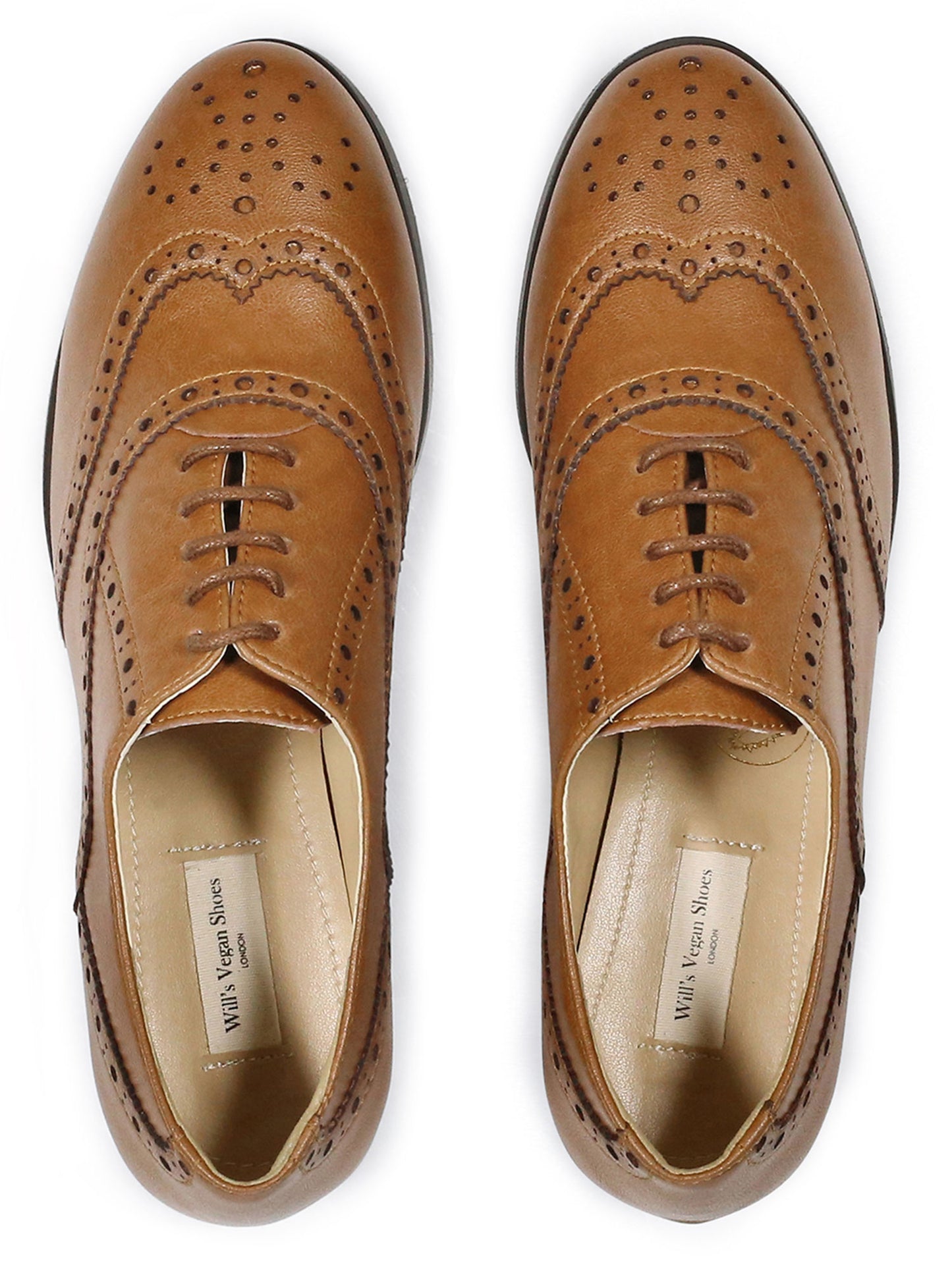 Weit geschnittene Oxford Brogues