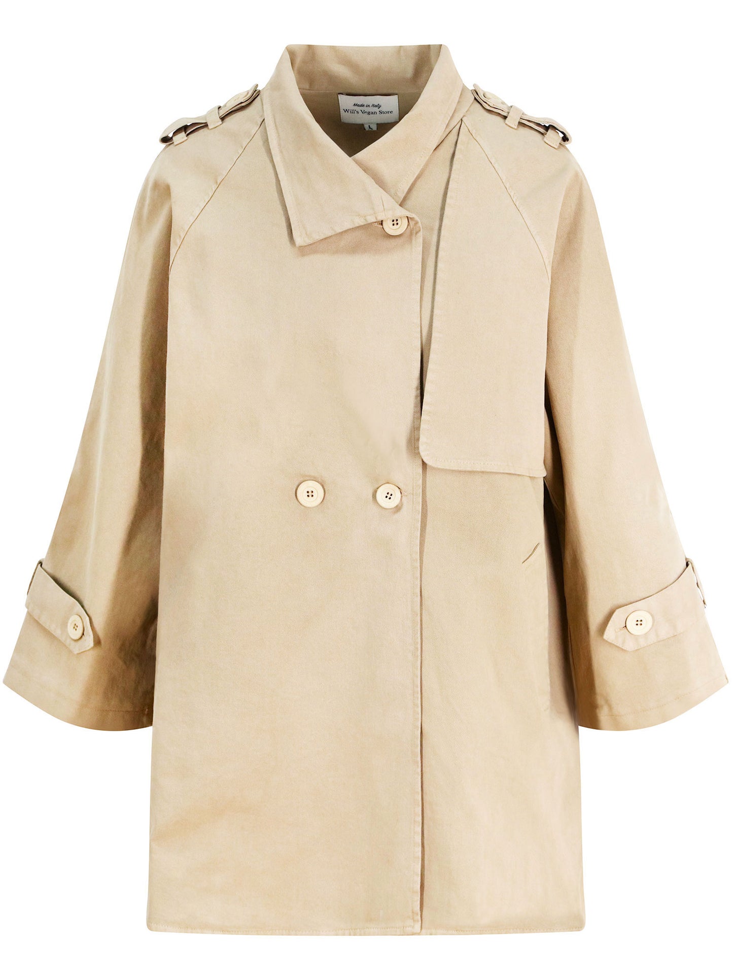 Baumwoll-Gaberdine Trenchcoat