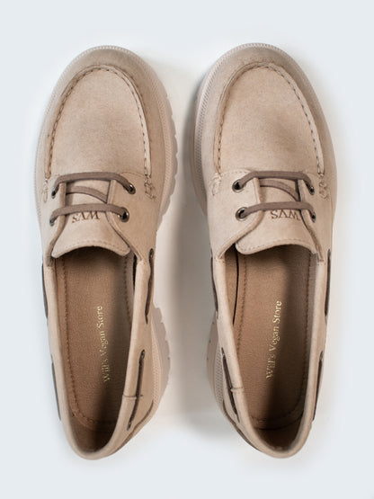 Track Sole Vegan Wildleder Loafers