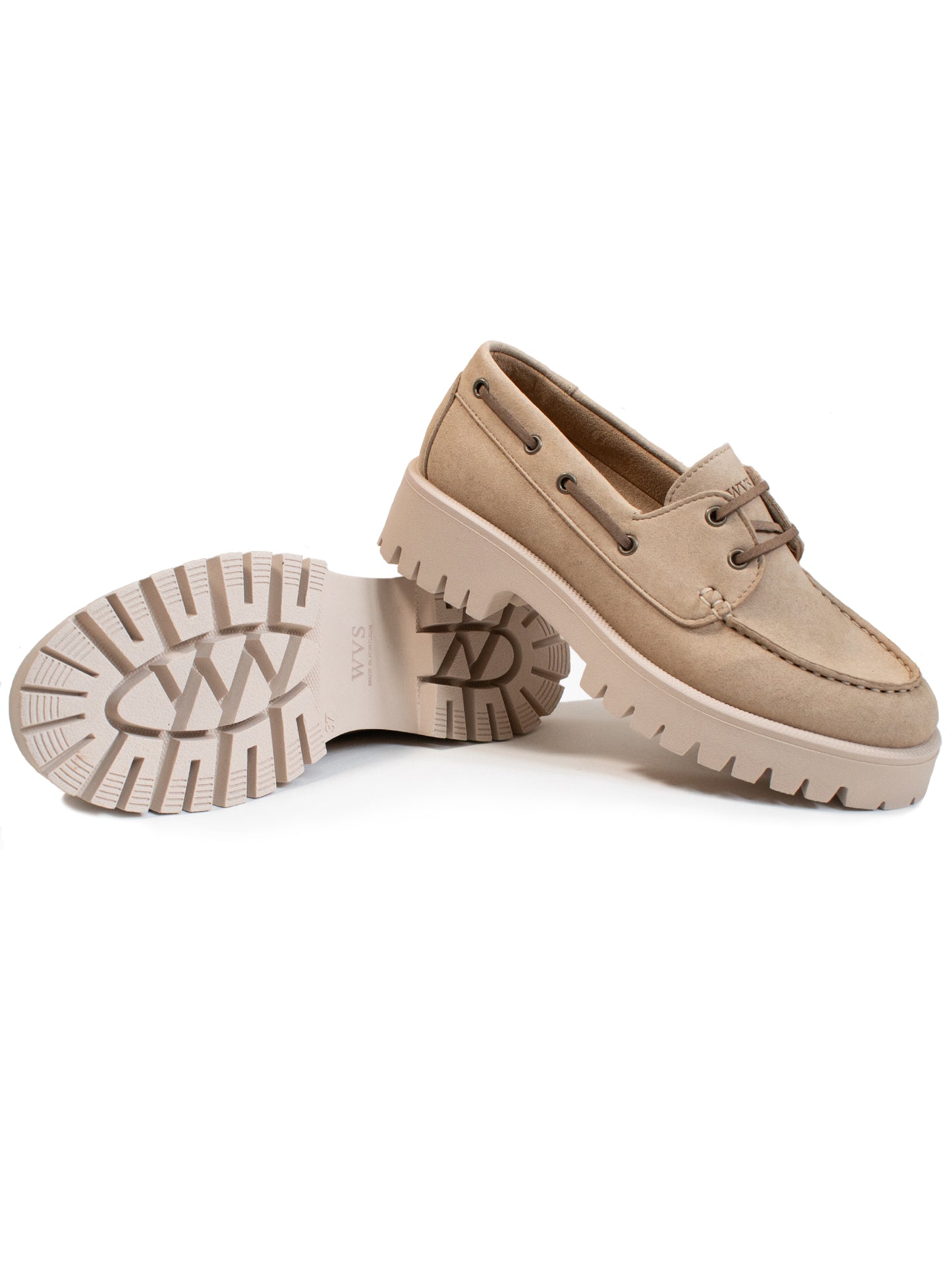 Track Sole Vegan Wildleder Loafers
