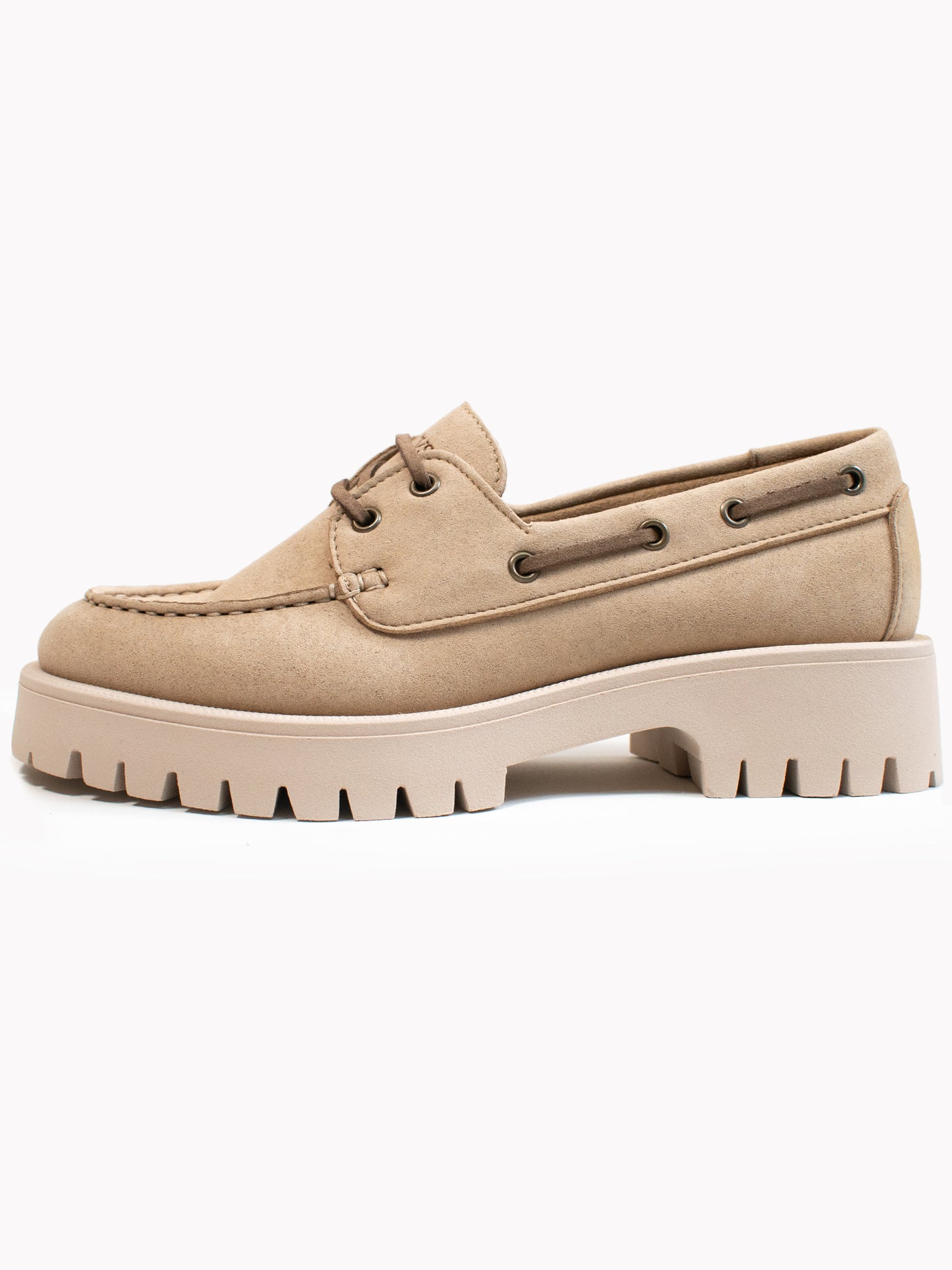 Track Sole Vegan Wildleder Loafers