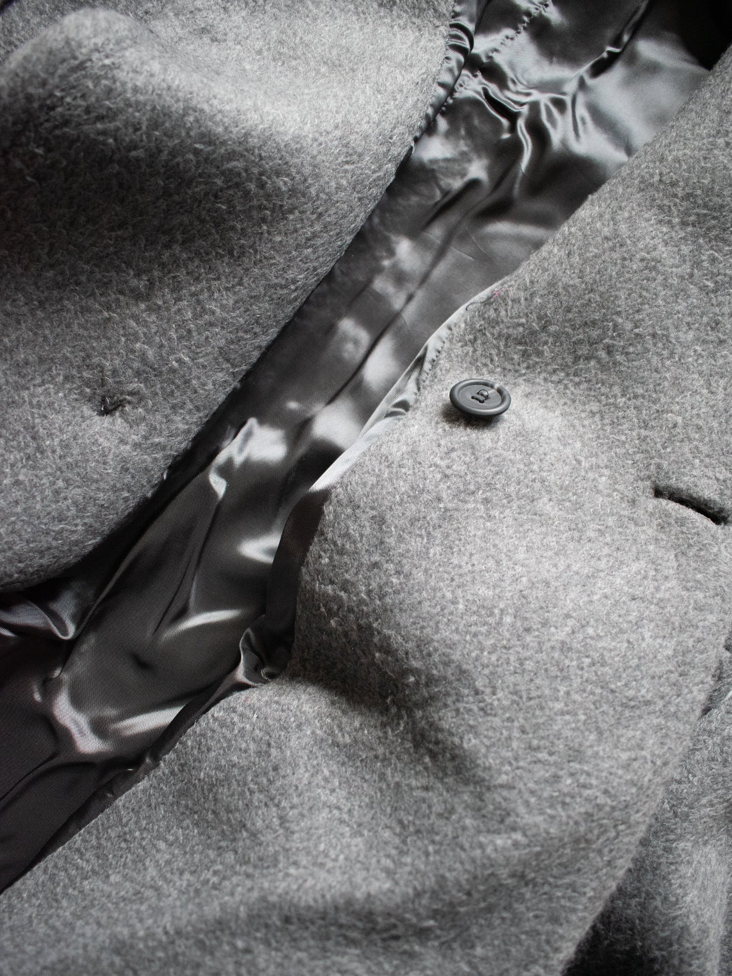 Veganer Wollmantel in Übergröße