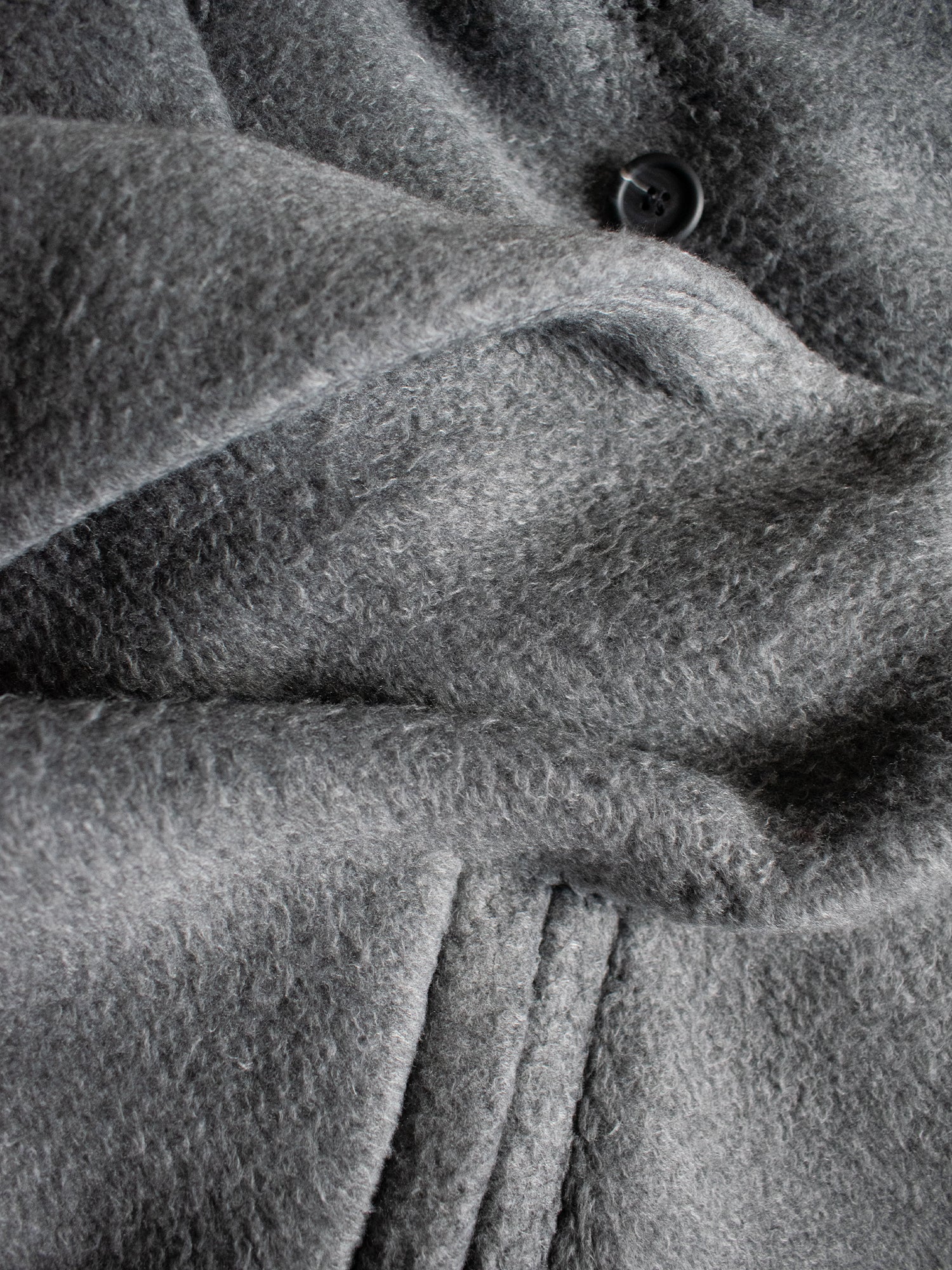 Veganer Wollmantel in Übergröße