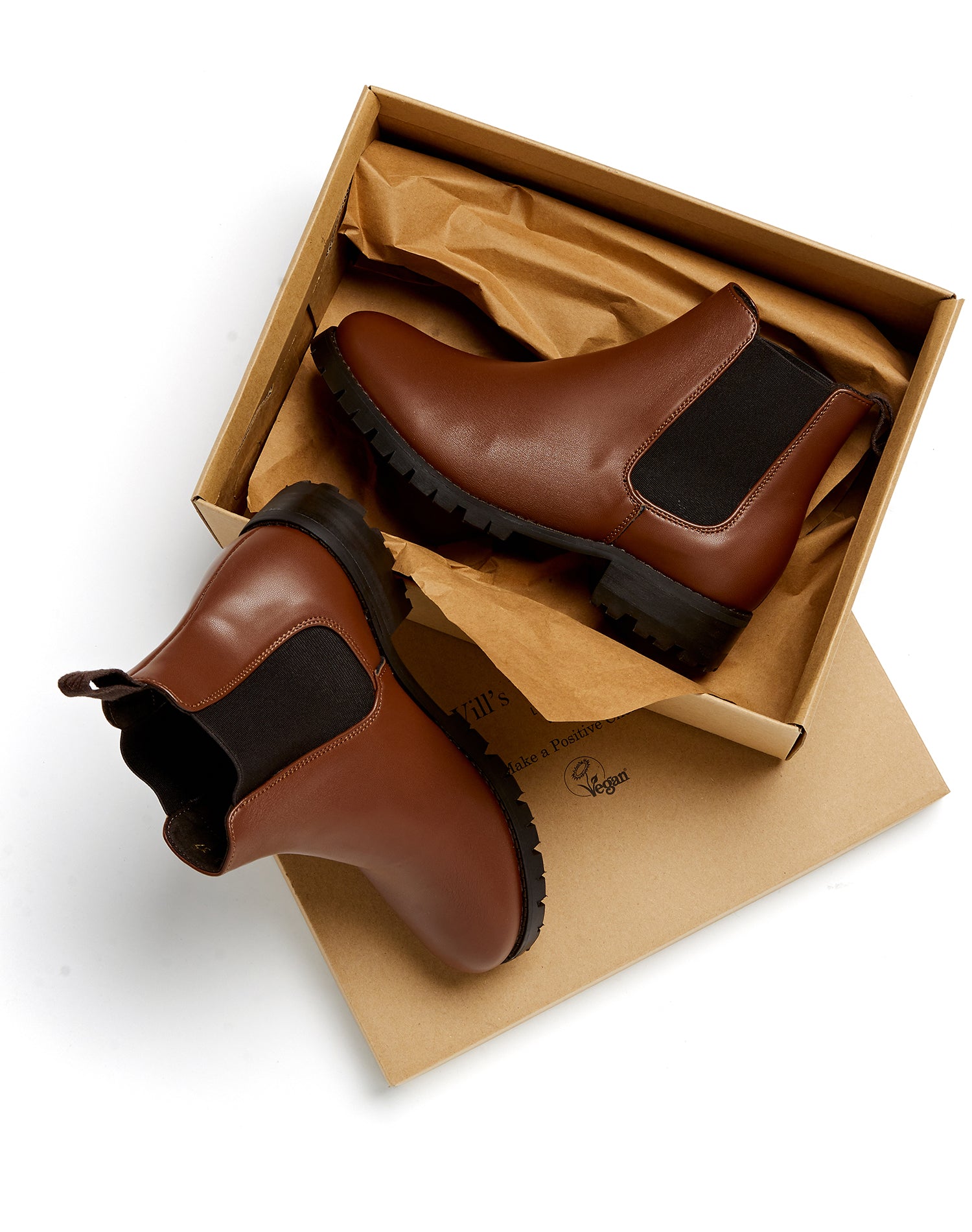 Luxe Chelsea-Stiefel mit tiefem Profil