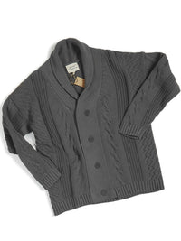 Grobe Strickjacke mit Knopfleiste