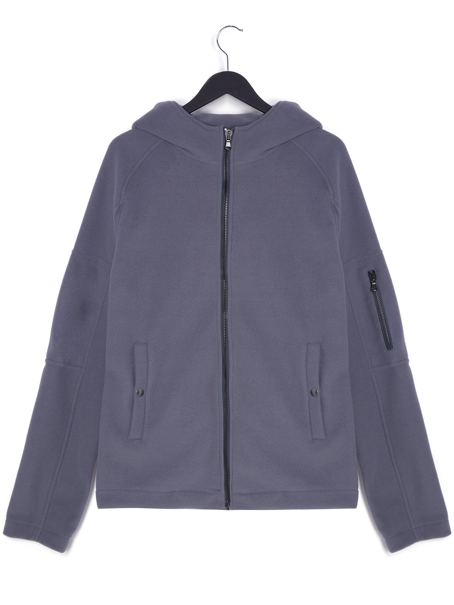 Recycelter Kapuzenpulli mit Reißverschluss