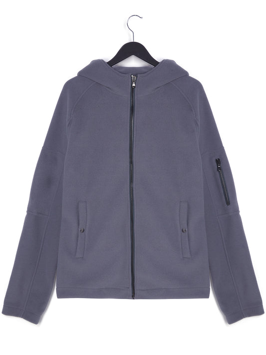 Recycelter Kapuzenpulli mit Reißverschluss | Vegan Fleeces
