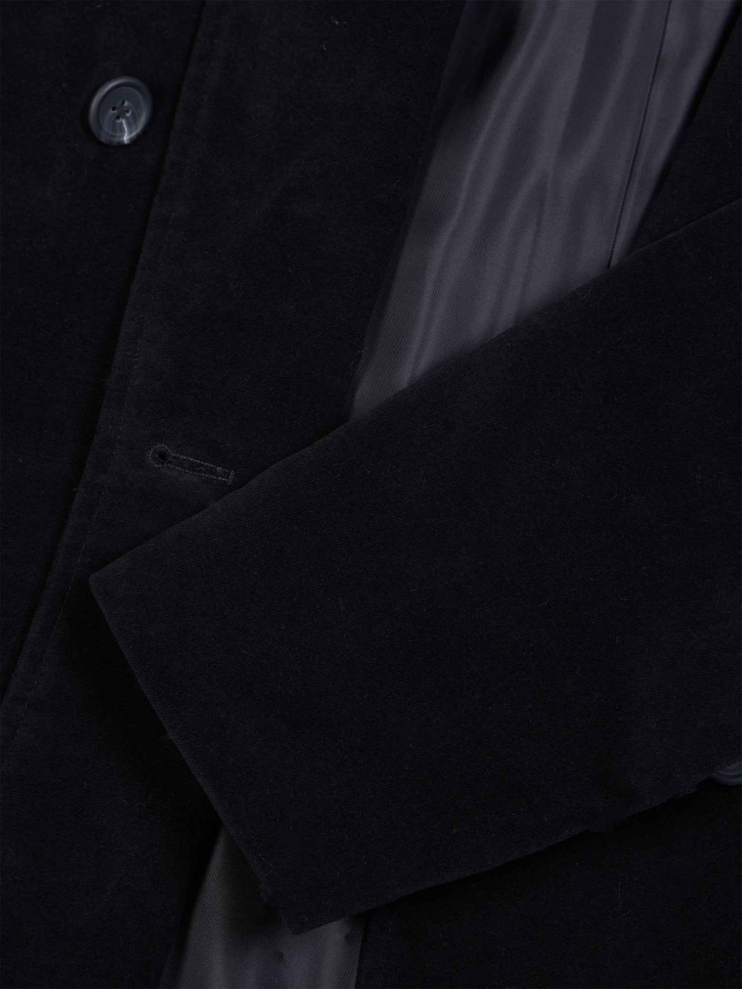 Zweireihiger Mantel aus veganer Wolle