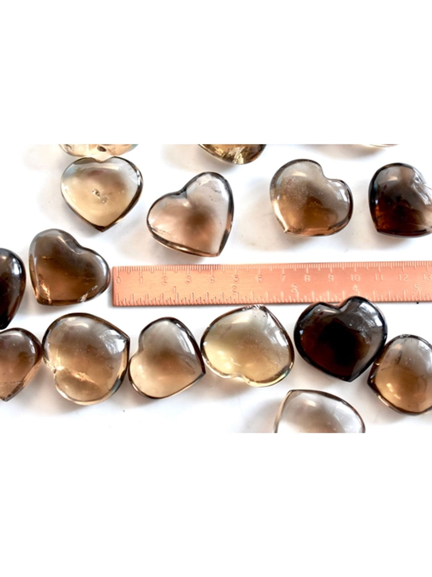 Open Heart Apothecary Rauchquarz Herz Kristalle Schönes Naturmineral