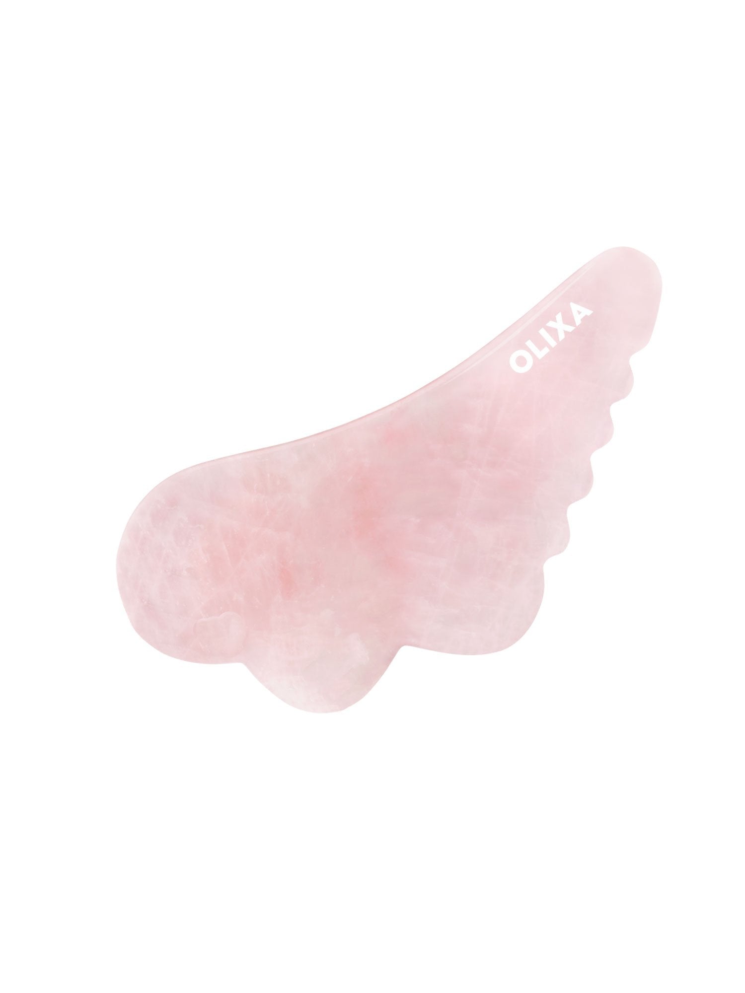 Olixa Rose Quartz Gua Sha Gesichtsmassage Werkzeug