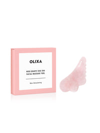 Olixa Rose Quartz Gua Sha Gesichtsmassage Werkzeug