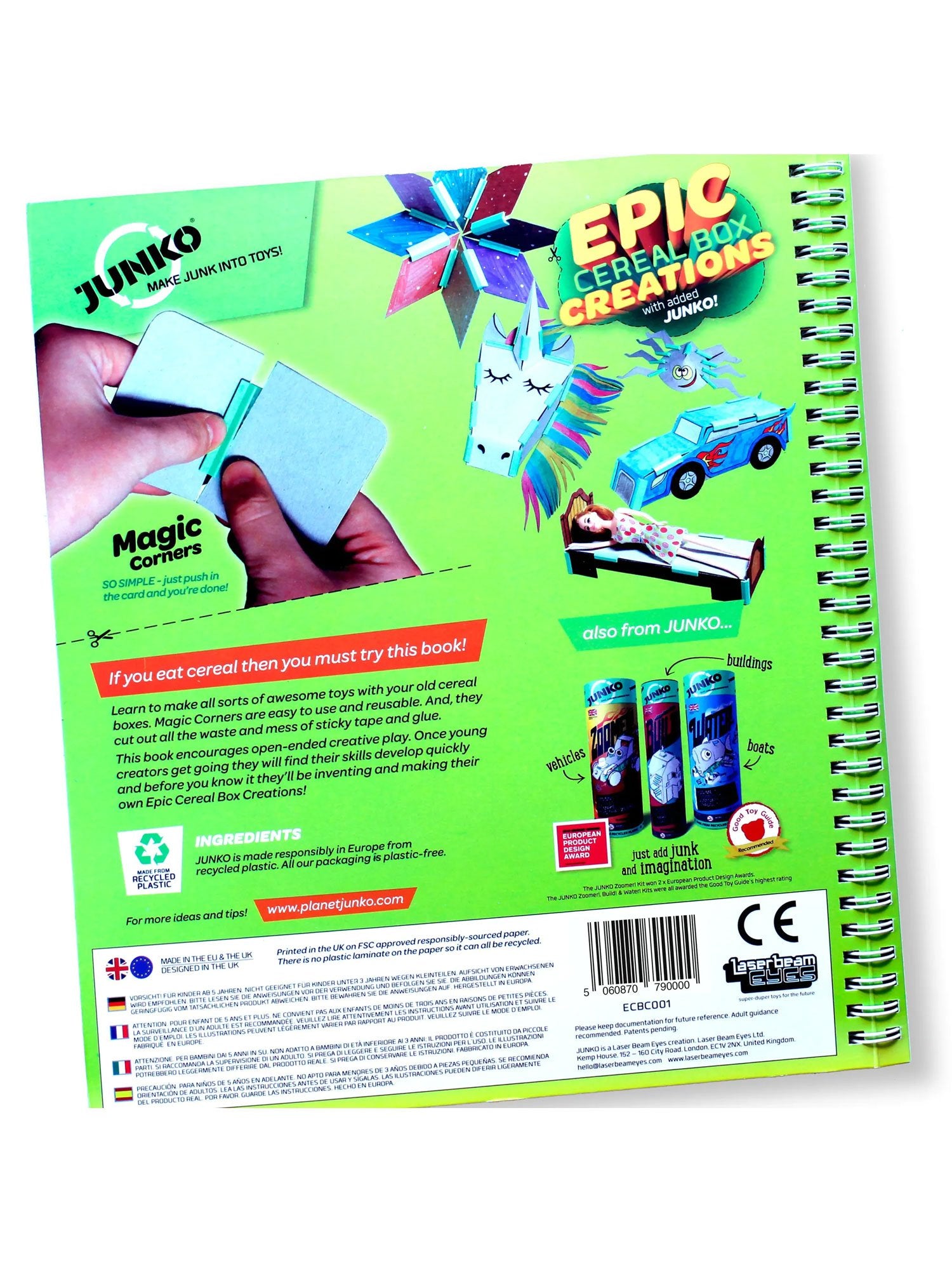 Junko Epic Cereal Box Kreationen Buch