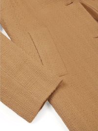 Strukturierter Mantel aus Veganer Wolle