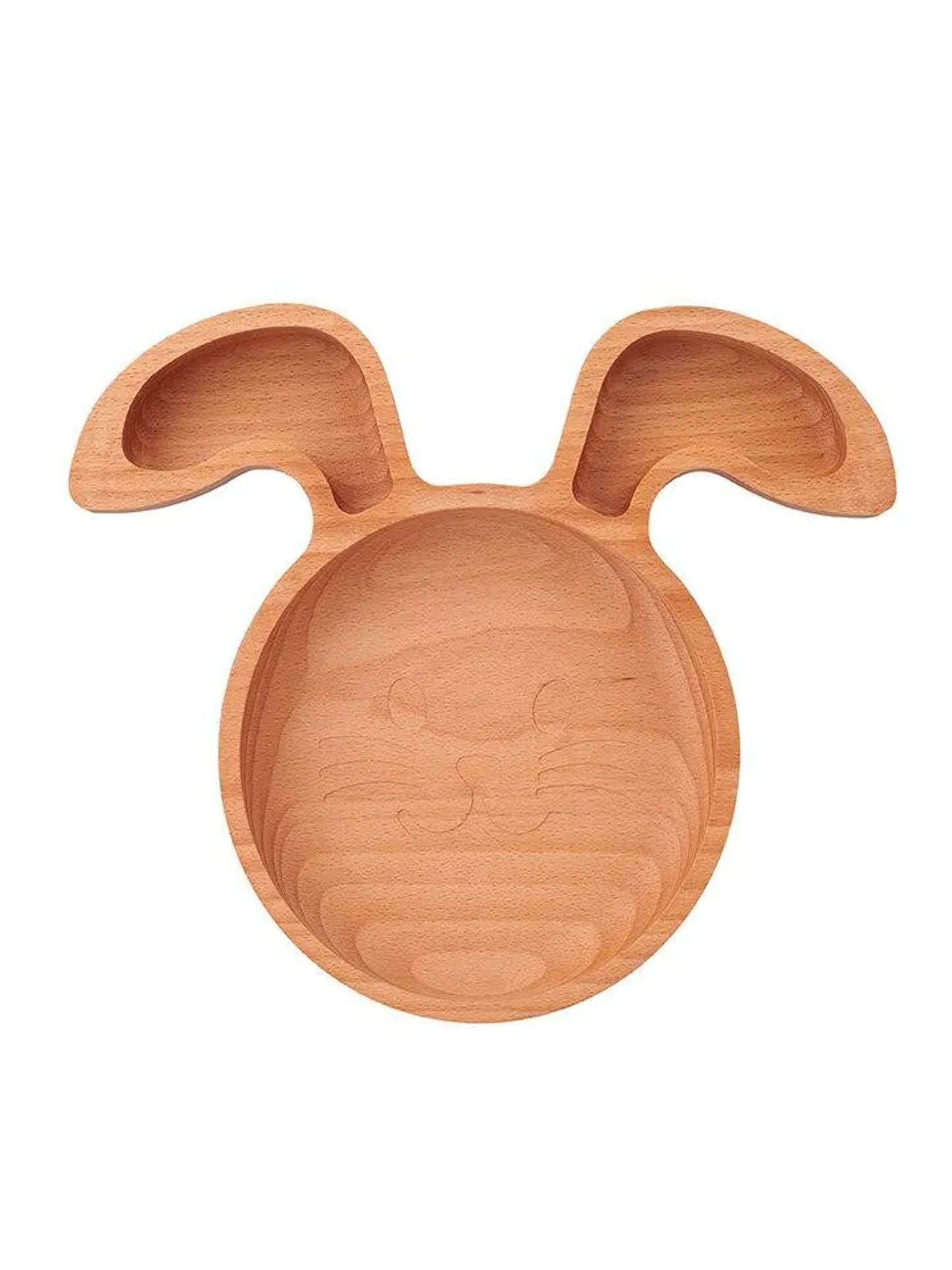 The Wood Life Project Umweltfreundlicher Holz Kaninchen Teller Kinder Teller