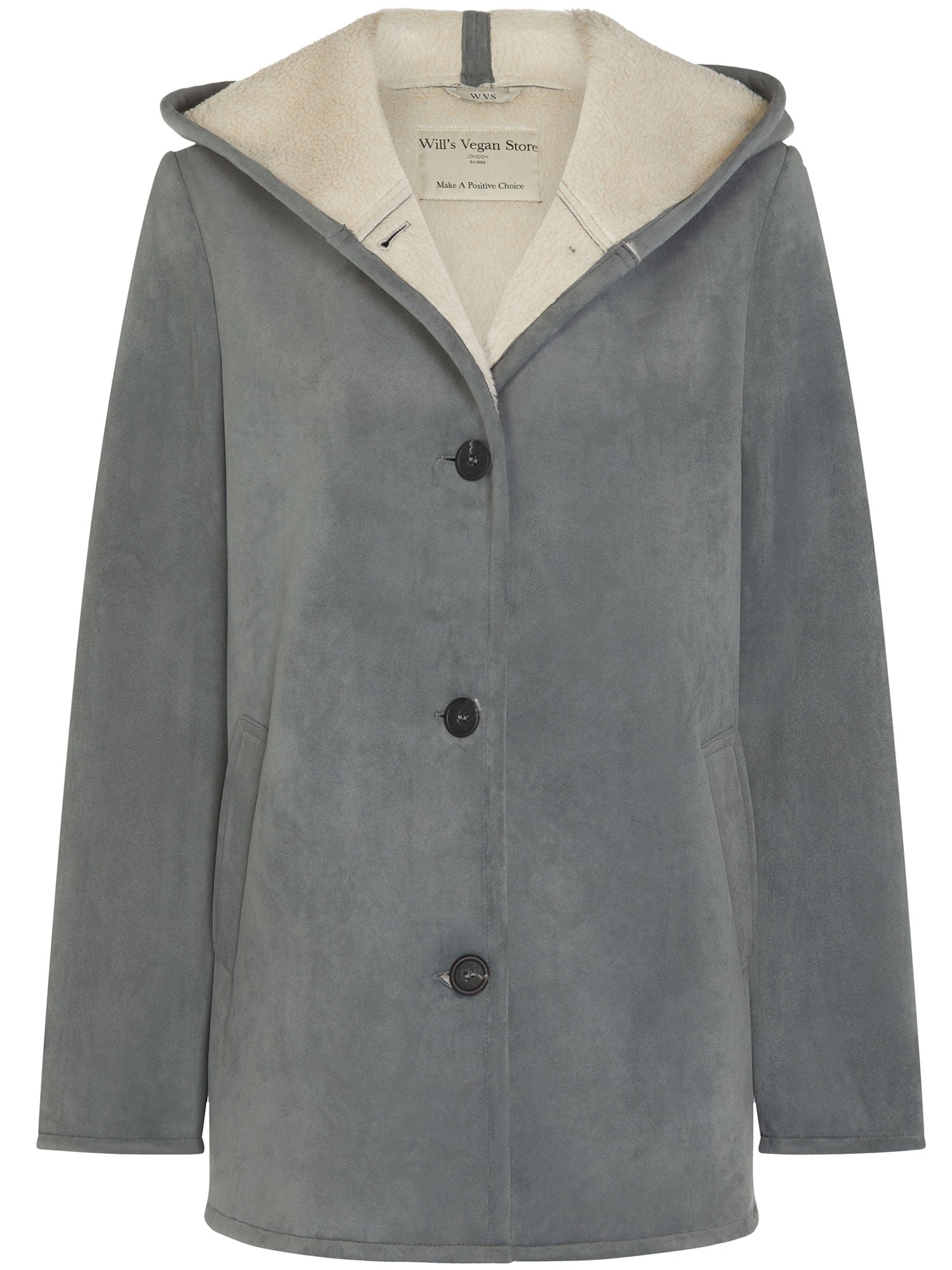 Recycelter Veganer Shearling-Mantel