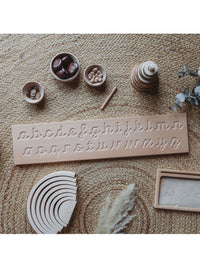 The Little Coach House Kursiv Alphabet Tafel