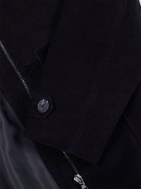 Duffle Coat aus veganer Wolle mit recyceltem veganem Shearling