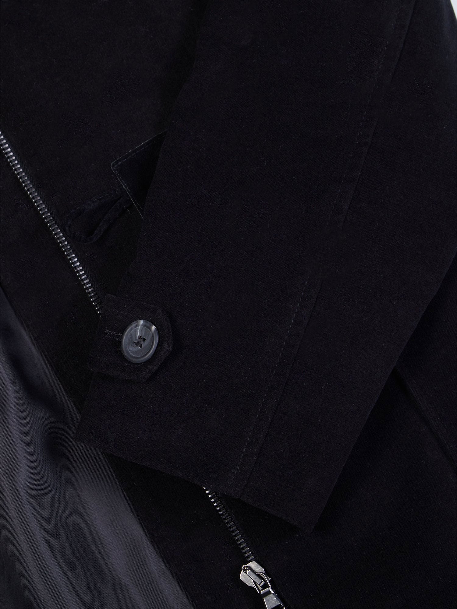 Duffle Coat aus veganer Wolle mit recyceltem veganem Shearling