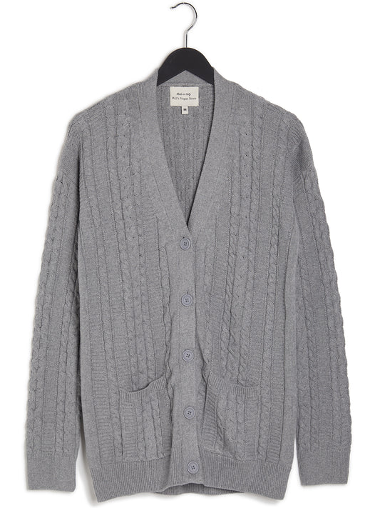 Strickjacke mit Knopfleiste | Vegane Strickwaren