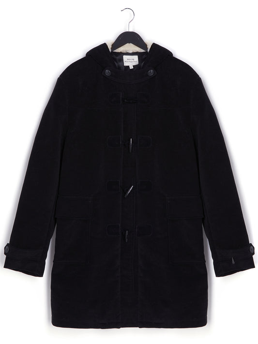 Duffle-coat en laine végétalienne avec peau lainée végétalienne recyclée | Vegane Mäntel und Jacken