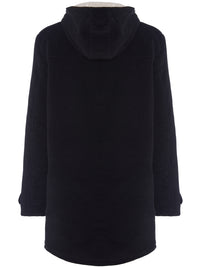 Duffle Coat aus veganer Wolle mit recyceltem veganem Shearling