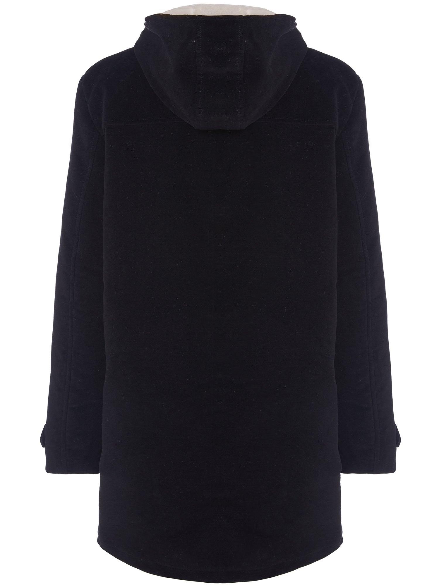 Duffle Coat aus veganer Wolle mit recyceltem veganem Shearling