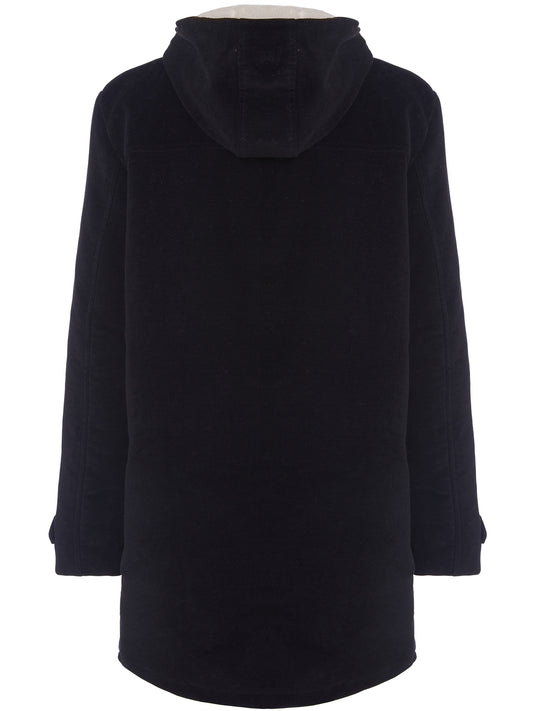 Duffle-coat en laine végétalienne avec peau lainée végétalienne recyclée | Vegane Mäntel und Jacken