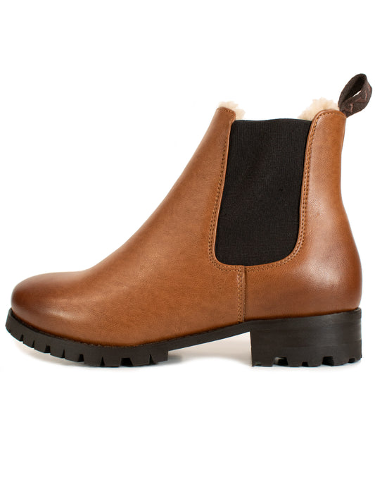 Luxe isolierte Chelsea-Stiefel mit tiefem Profil | Vegane Winterstiefel