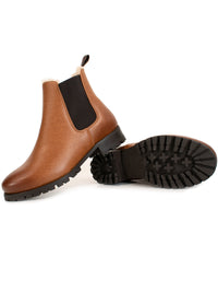Luxe isolierte Chelsea-Stiefel mit tiefem Profil