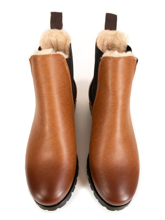 Luxe isolierte Chelsea-Stiefel mit tiefem Profil | Vegane Winterstiefel