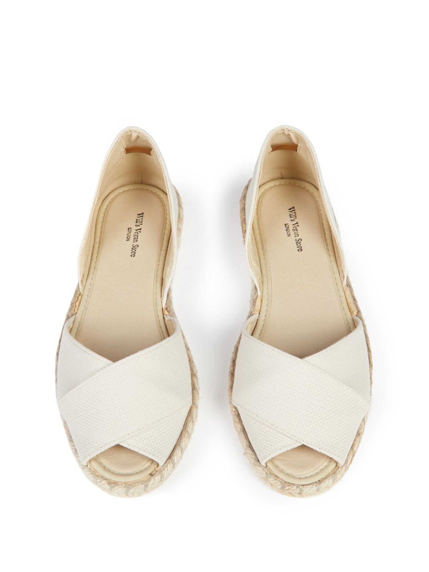 Recycelte Espadrille mit überkreuzten Riemen | Will's Vegan Shop