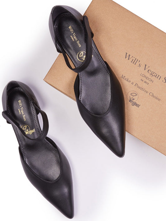 Flache Schuhe mit spitzer Zehe | Vegan Flats