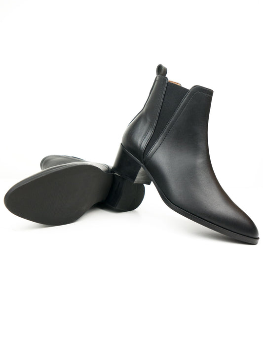 Spitz zulaufende Chelsea-Stiefel | Vegane Stiefel