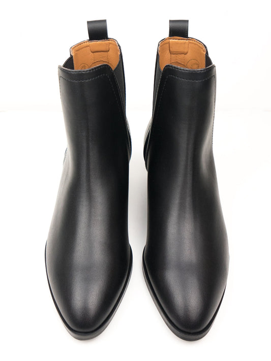 Spitz zulaufende Chelsea-Stiefel | Vegane Stiefel