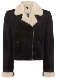 Recycelte Vegane Shearling Moto Jacke | Will's Vegan Shop