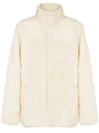 Recycelte Teddy-Pufferjacke