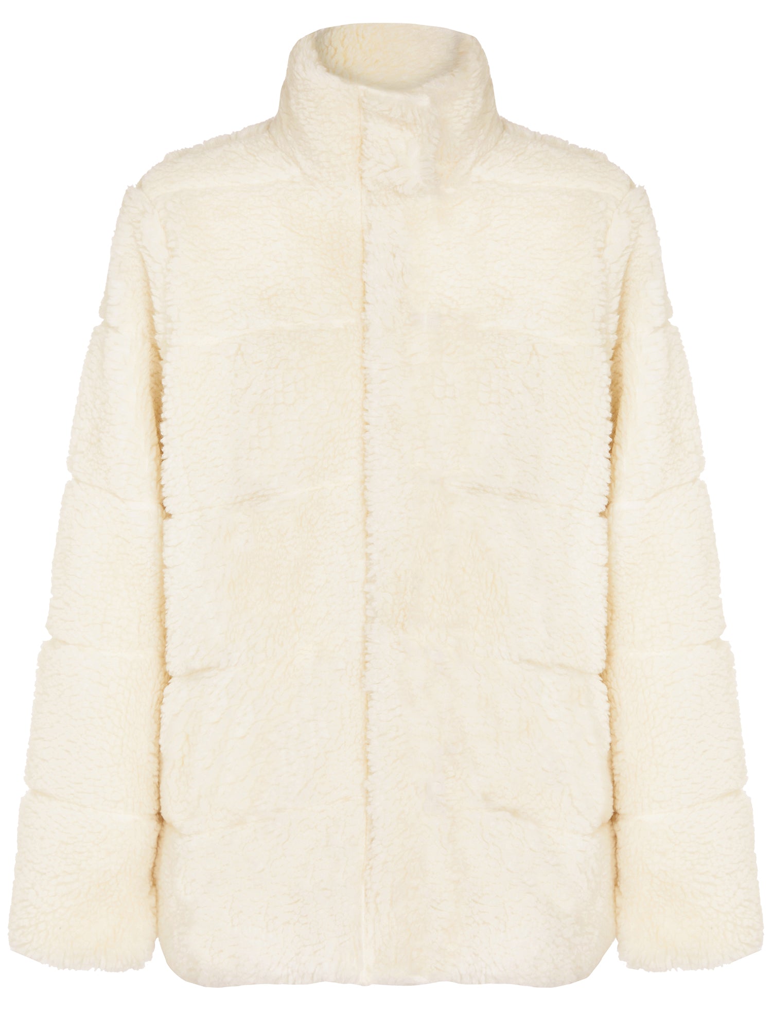 Recycelte Teddy-Pufferjacke