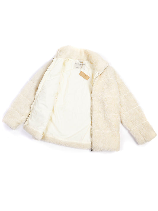Recycelte Teddy-Pufferjacke | Vegane Daunenjacken