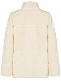 Recycelte Teddy-Pufferjacke