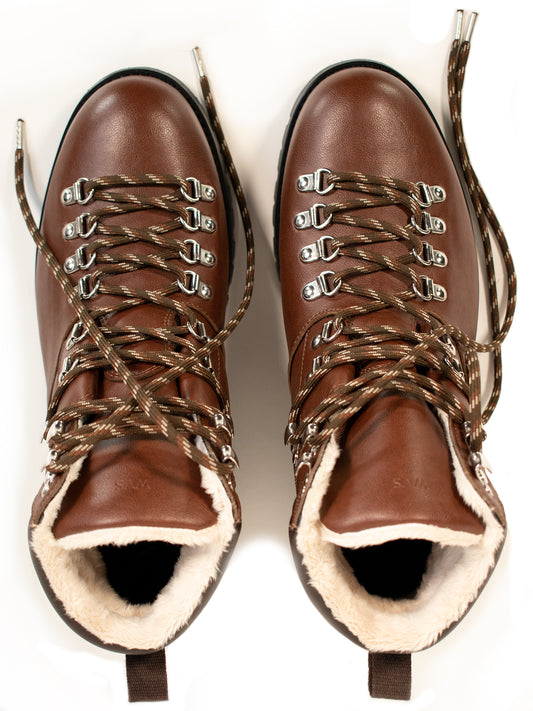 WVSport Isolierte Wasserdichte Alpine Trail-Wanderschuhe | Vegane Winterwanderschuhe
