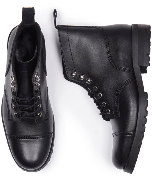 Weit geschnittene Arbeitsstiefel | Vegane Stiefel