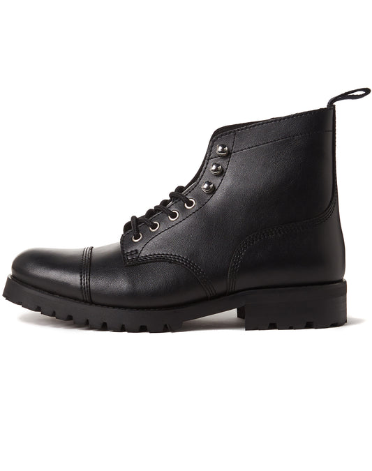 Weit geschnittene Arbeitsstiefel | Vegane Stiefel