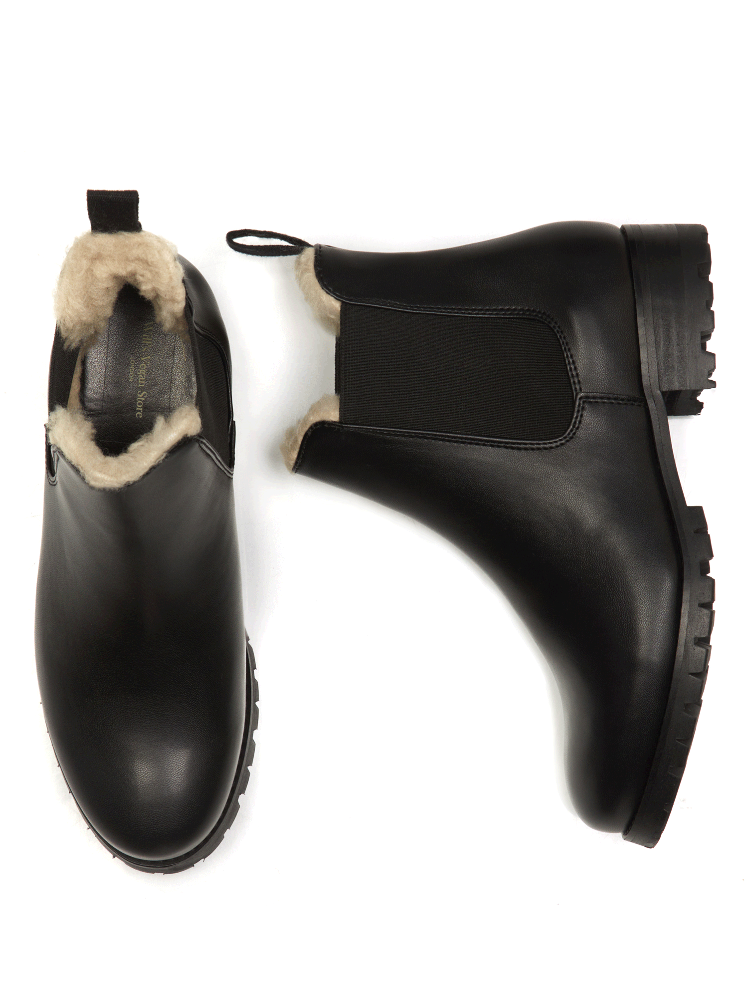 Luxe isolierte Chelsea-Stiefel mit tiefem Profil