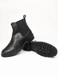 Chelsea-Stiefel mit tiefem Profil | Will's Vegan Shop