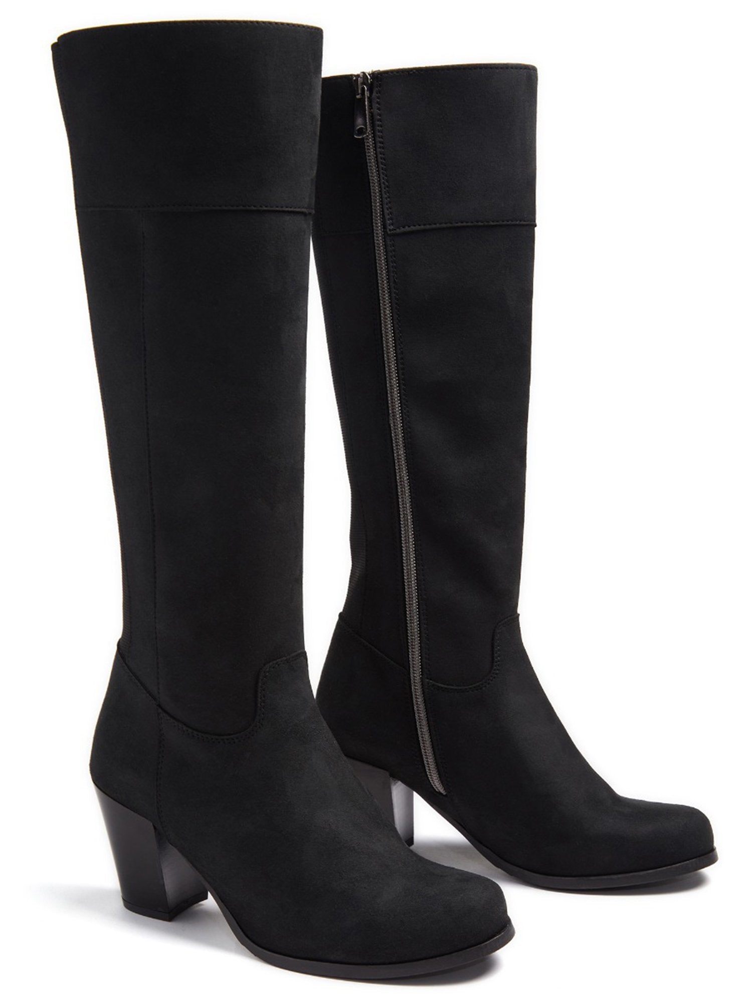 Kniehohe Stiefel mit Absatz | Will's Vegan Shop