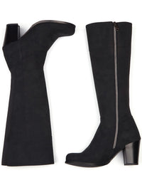 Kniehohe Stiefel mit Absatz | Will's Vegan Shop
